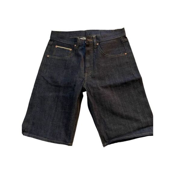 WeSc GUNVALD DARK DENIM SHORT - Picture 1 of 4